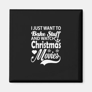 Ich wollte einfach, um etwas zu backen und Weihnac Magnet