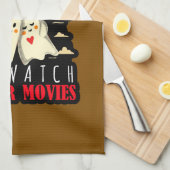 Ich Wollte einfach zum Cuddle und schaue mir Horro Geschirrtuch (Viertel Falte)