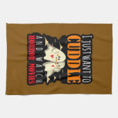 Ich Wollte einfach zum Cuddle und schaue mir Horro Geschirrtuch (Horizontal)