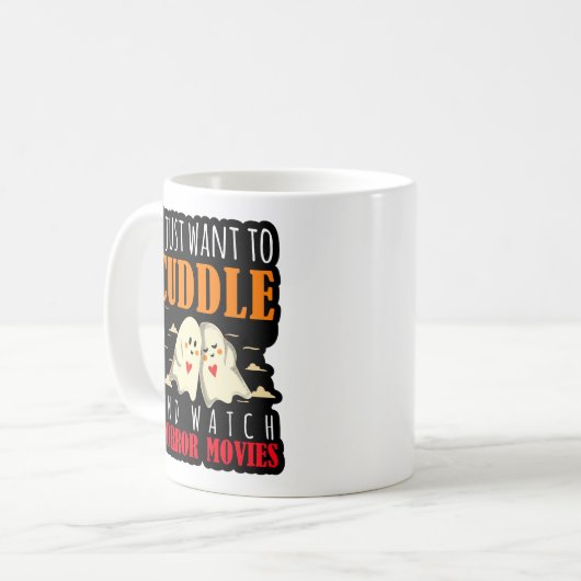 Ich Wollte einfach zum Cuddle und schaue mir Horro Kaffeetasse (Vorderseite Links)