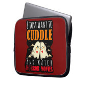 Ich Wollte einfach zum Cuddle und schaue mir Horro Laptopschutzhülle (Vorderseite Links)