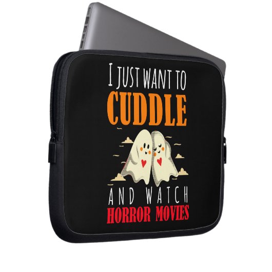 Ich Wollte einfach zum Cuddle und schaue mir Horro Laptopschutzhülle (Vorne Rechts)