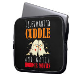 Ich Wollte einfach zum Cuddle und schaue mir Horro Laptopschutzhülle (Vorderseite Links)