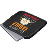 Ich Wollte einfach zum Cuddle und schaue mir Horro Laptopschutzhülle (Vorne Knopf)