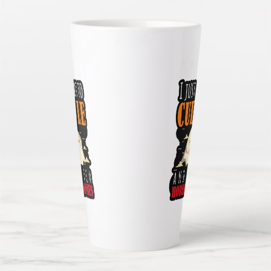 Ich Wollte einfach zum Cuddle und schaue mir Horro Milchtasse (Vorderseite)