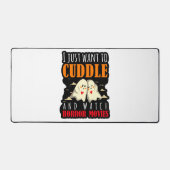 Ich Wollte einfach zum Cuddle und schaue mir Horro Schreibtischunterlage (Vorderseite)