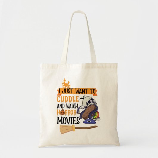 Ich Wollte einfach zum Cuddle und schaue mir Horro Tragetasche (Vorne)