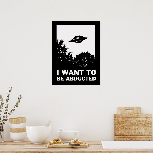 Ich Wollte, entführt zu werden Poster (Küche)