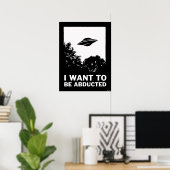 Ich Wollte, entführt zu werden Poster (Heimbüro)
