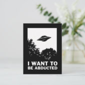 Ich Wollte, entführt zu werden Postkarte (Stehend Vorderseite)