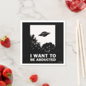 Ich Wollte, entführt zu werden Serviette (Beispiel)