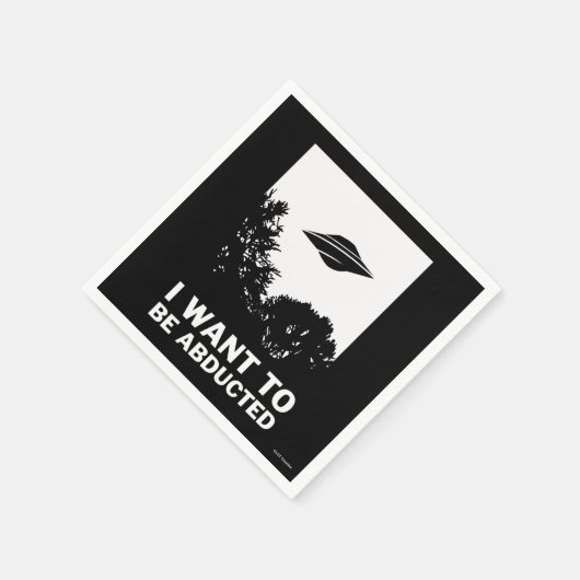 Ich Wollte, entführt zu werden Serviette (Ecke)