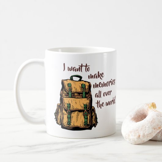 Ich wollte Erinnerungen zu machen Kaffeetasse (Mit Donut)