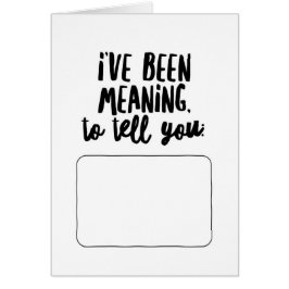 Ich wollte es dir sagen..