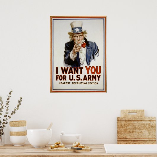 Ich wollte euch für das Rekrutierungspaket der US- Poster (Küche)