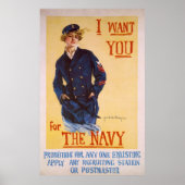 Ich Wollte euch für den Ersten Weltkrieg der Navy Poster (Vorne)