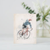 Ich wollte, Fahrrad zu fahren Postkarte (Stehend Vorderseite)