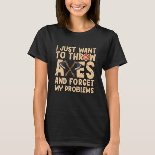 Ich wollte gerade, Achsen werfen Luke Lumberj T-Shirt