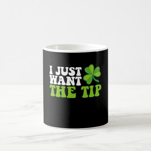 Ich Wollte gerade den Tipp-Kleeblatt St Patrick's Kaffeetasse (Mittel)
