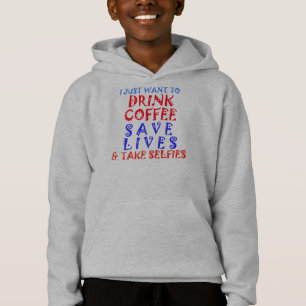 Ich Wollte gerade Drink Coffee Rett Lives & Take S Hoodie
