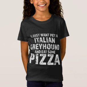 Ich wollte gerade einen italienischen Windhund und T-Shirt
