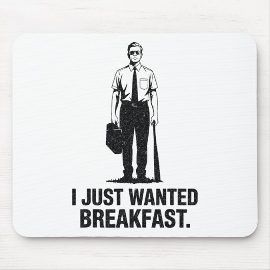 Ich Wollte gerade Frühstück Bysebyll Byt Mousepad (Vorne)