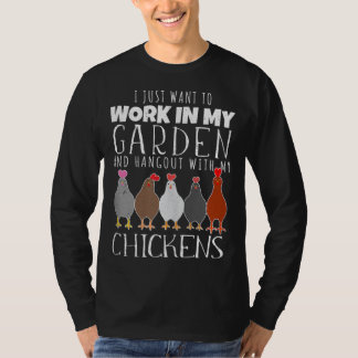 Ich Wollte gerade, in meinem Garten zu arbeiten, m T-Shirt