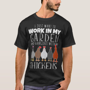 Ich Wollte gerade, in meinem Garten zu arbeiten, m T-Shirt