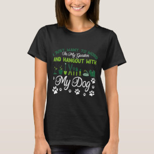 Ich Wollte gerade, in meinem Garten zu arbeiten, m T-Shirt