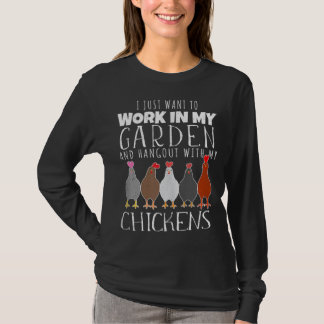 Ich Wollte gerade, in meinem Garten zu arbeiten, m T-Shirt