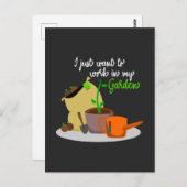 Ich wollte gerade in meinen Redewendungen für Gart Postkarte (Vorne/Hinten)