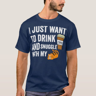 Ich wollte gerade, Kaffee und Schnauze mit meinem T-Shirt