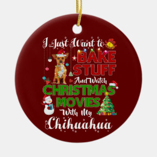 Ich wollte gerade, Weihnachtsfilme chihuahua zu se Keramik Ornament