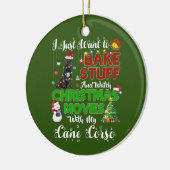 Ich wollte gerade, Weihnachtsfilme zu sehen Keramik Ornament (Links)