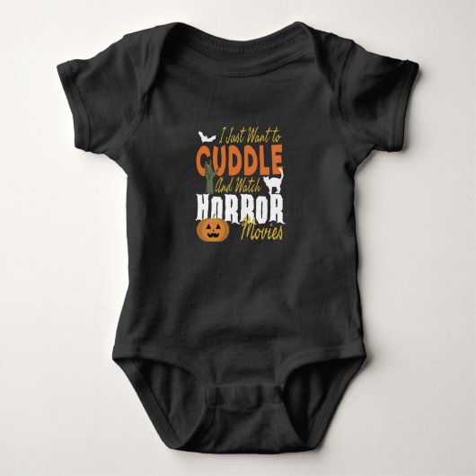Ich wollte gerade zu Cuddle und schaue mir Horror- Baby Strampler (Vorderseite)