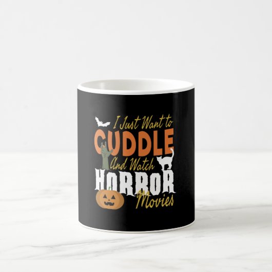 Ich wollte gerade zu Cuddle und schaue mir Horror- Kaffeetasse (Mittel)