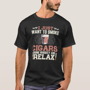 Ich Wollte gerade zu rauchen Zigarren Funny Cigar  T-Shirt