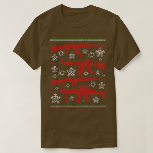 Ich Wollte Gewehre für Weihnachten Ugli Weihnachts T-Shirt (Design vorne)