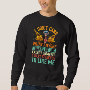 Ich Wollte Giraffen, die mir lustige Giraffen-Zita Sweatshirt