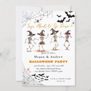 Ich wollte Halloween Costume Party herunterfahren Einladung