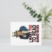 ICH WOLLTE IHNEN, BANNED BOKS ZU LESEN POSTKARTE (Stehend Vorderseite)