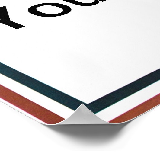 Ich Wollte Ihnen, Onkel Sam Ihren Text anpassen Poster (Ecke)