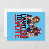 ICH WOLLTE IHNEN ZUR ABSTIMMUNG (Cat Ladys) Postkarte (Vorne/Hinten)