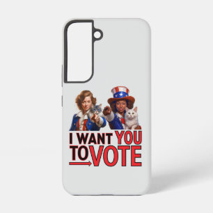 ICH WOLLTE IHNEN ZUR ABSTIMMUNG (Cat Ladys) Samsung Galaxy Hülle
