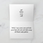 ICH WOLLTE, IHR GESICHT ZU KLICKEN, UM DIE GERMEN KARTE (Innenseite)