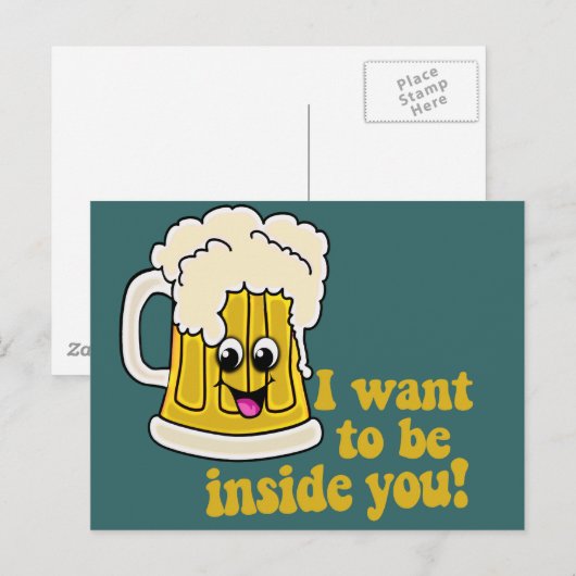 Ich Wollte, in dir zu sein Postkarte (Vorne/Hinten)