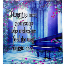 Ich wollte, jemanden zu treffen ... Musik Duschvorhang