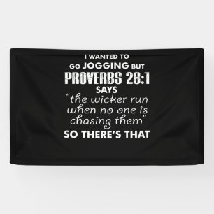 Ich Wollte Joggen zu gehen, aber Sprichwörter Banner