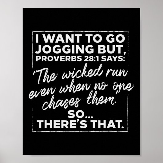 Ich Wollte, Joggen zu gehen, aber Sprichwörter lus Poster (Vorne)