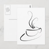 Ich Wollte Kaffee Postkarte (Vorne/Hinten)